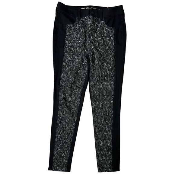 American Eagle Outfitters Super Stretch Black Hi-Rise Jeggings sz 10 - Picture 1 of 13